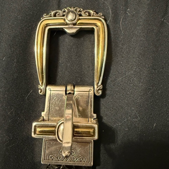 Brighton size large “34” turn/twist black leather belt - Picture 3 of 8